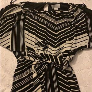 White and black dress size medium